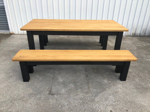 Outdoor Table with Bench seats